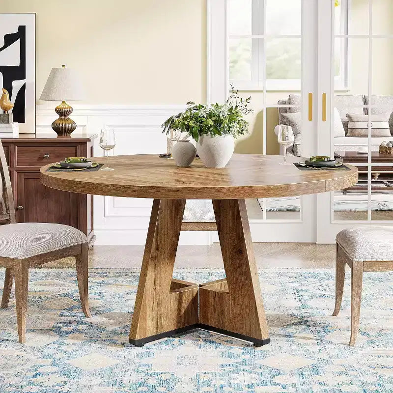Tavolo da pranzo rotondo da 119 cm per 4 persone