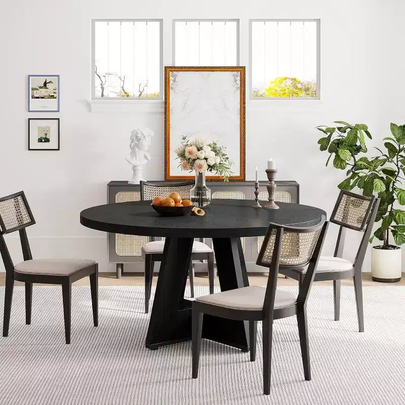 Tavolo da pranzo rotondo da 119 cm per 4 persone