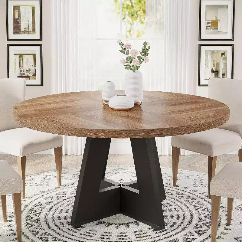 Tavolo da pranzo rotondo da 119 cm per 4 persone