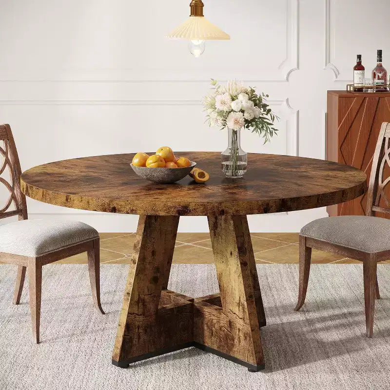 Tavolo da pranzo rotondo da 119 cm per 4 persone