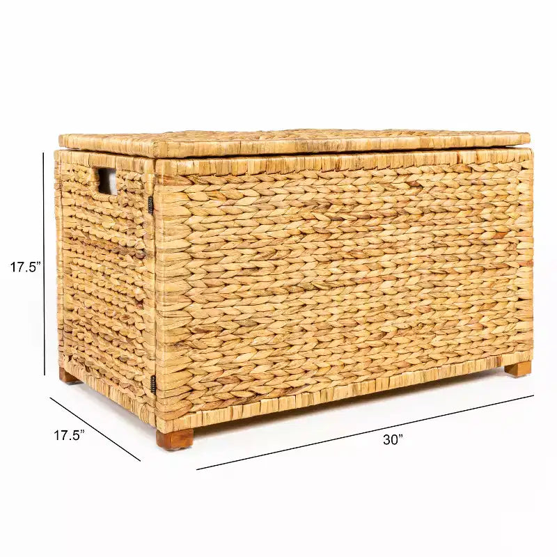 Baule portaoggetti in vimini intrecciato Anada 30