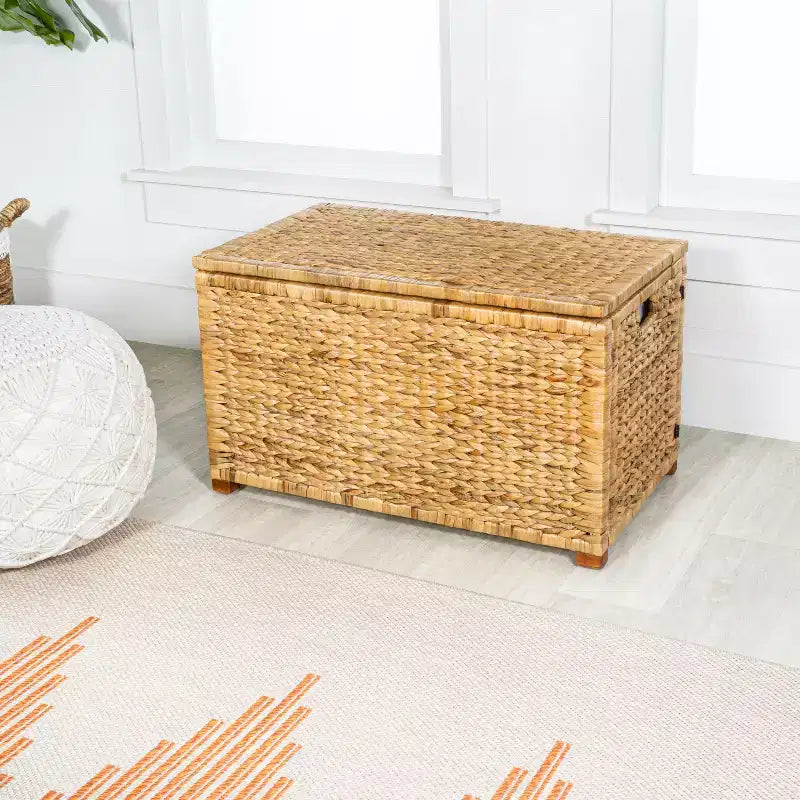 Baule portaoggetti in vimini intrecciato Anada 30