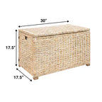 Baule portaoggetti in vimini intrecciato Anada 30