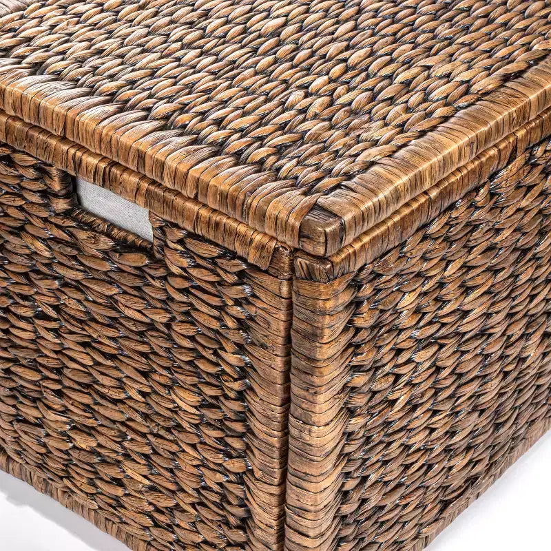Baule portaoggetti in vimini intrecciato Anada 30