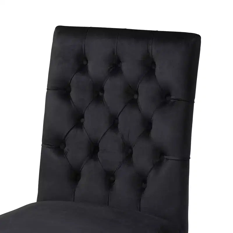 Sedia da pranzo Caspera in velluto e metallo, stile glam contemporaneo e lussuoso