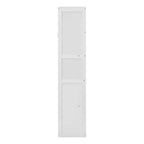 Letto a scomparsa matrimoniale/queen-size con mensole, bianco/grigio