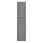 Letto a scomparsa matrimoniale/queen-size con mensole, bianco/grigio