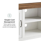 Meuble TV avec porte de grange Middlebrook Firebranch 58 pouces