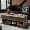 Tavolino da caffè Rere Rustic di Furniture of America, 104 cm, con piano sollevabile