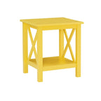 Tavolino laterale con base a X Ripplewood Farmhouse