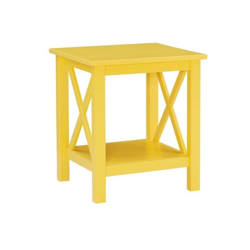 Tavolino laterale con base a X Ripplewood Farmhouse