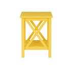 Tavolino laterale con base a X Ripplewood Farmhouse