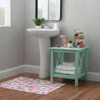 Tavolino laterale con base a X Ripplewood Farmhouse