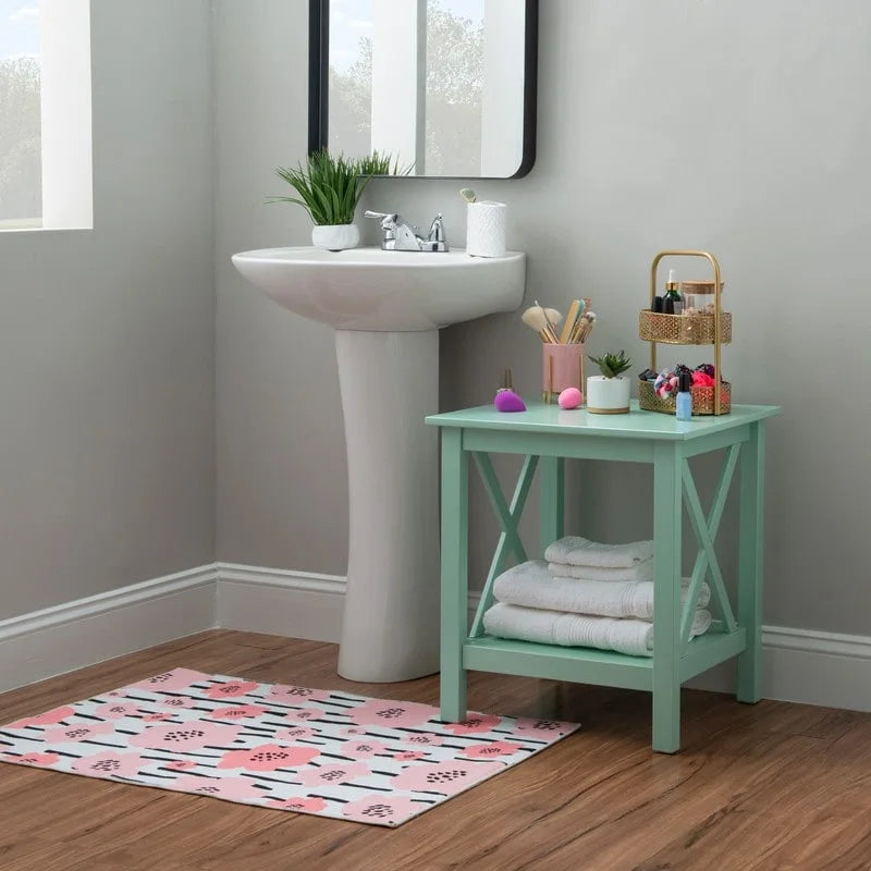 Tavolino laterale con base a X Ripplewood Farmhouse