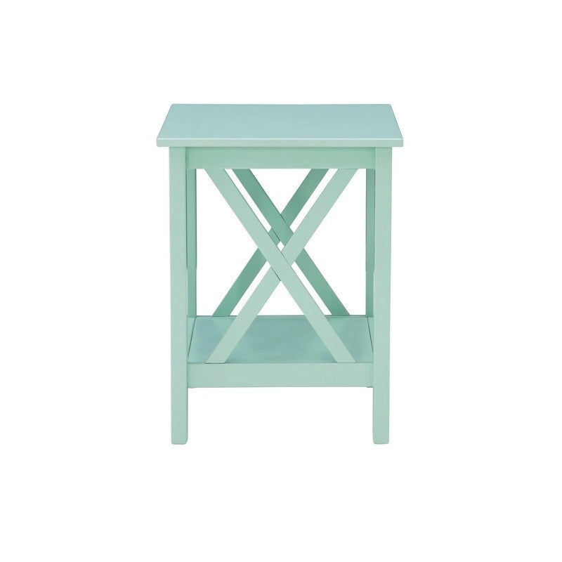 Tavolino laterale con base a X Ripplewood Farmhouse