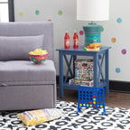Tavolino laterale con base a X Ripplewood Farmhouse