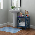 Tavolino laterale con base a X Ripplewood Farmhouse