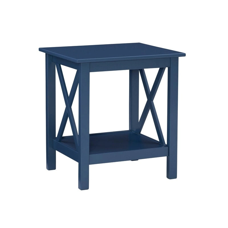 Tavolino laterale con base a X Ripplewood Farmhouse