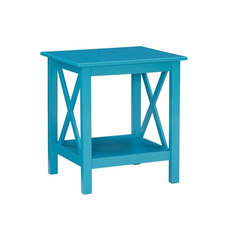 Tavolino laterale con base a X Ripplewood Farmhouse