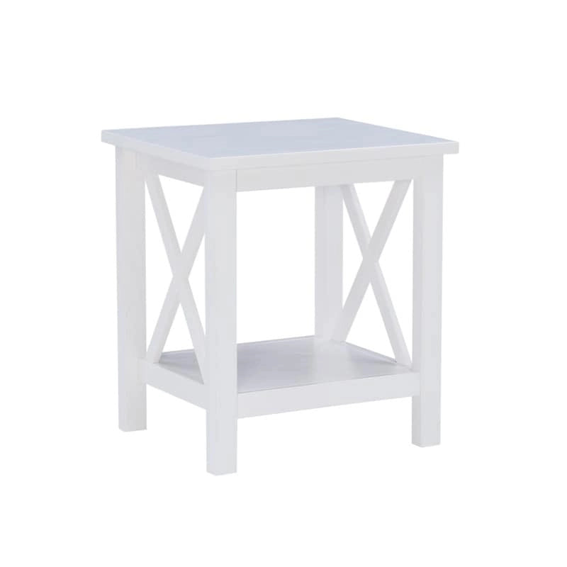 Tavolino laterale con base a X Ripplewood Farmhouse