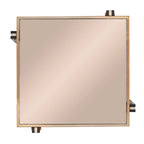 SEI Furniture Thornberry Tavolino laterale transizionale in metallo color champagne