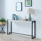 SEI Furniture Macen Tavolo Consolle Industriale Moderno Stretto