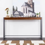 SEI Furniture Macen Tavolo Consolle Industriale Moderno Stretto