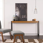 SEI Furniture Macen Tavolo Consolle Industriale Moderno Stretto