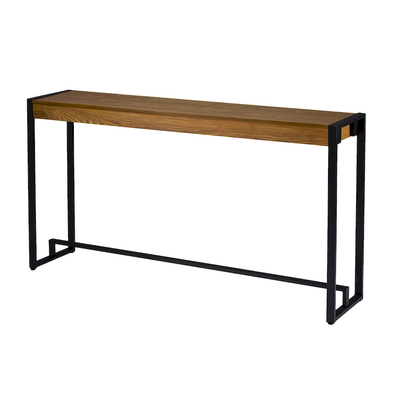 SEI Furniture Macen Tavolo Consolle Industriale Moderno Stretto