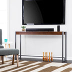 SEI Furniture Macen Tavolo Consolle Industriale Moderno Stretto
