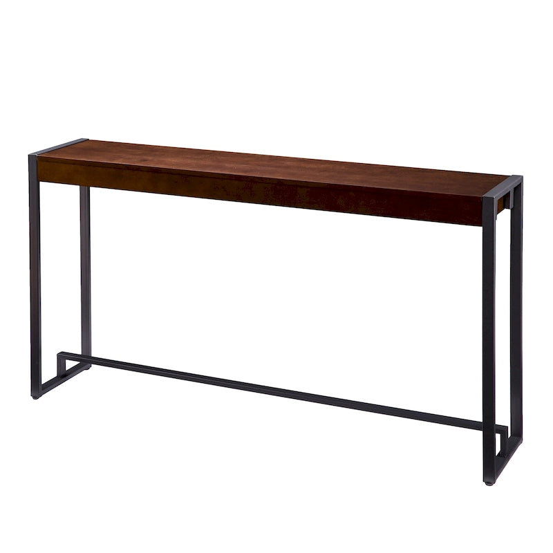 SEI Furniture Macen Tavolo Consolle Industriale Moderno Stretto