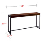 SEI Furniture Macen Tavolo Consolle Industriale Moderno Stretto
