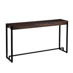 SEI Furniture Macen Tavolo Consolle Industriale Moderno Stretto