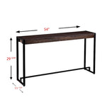 SEI Furniture Macen Tavolo Consolle Industriale Moderno Stretto