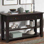 48 Solid Pine Wood Top Console Table