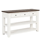 48 Solid Pine Wood Top Console Table