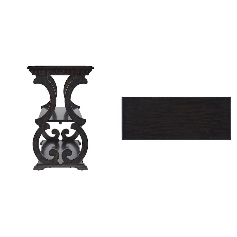 Tavolino Divano Eldoria Wood Scroll