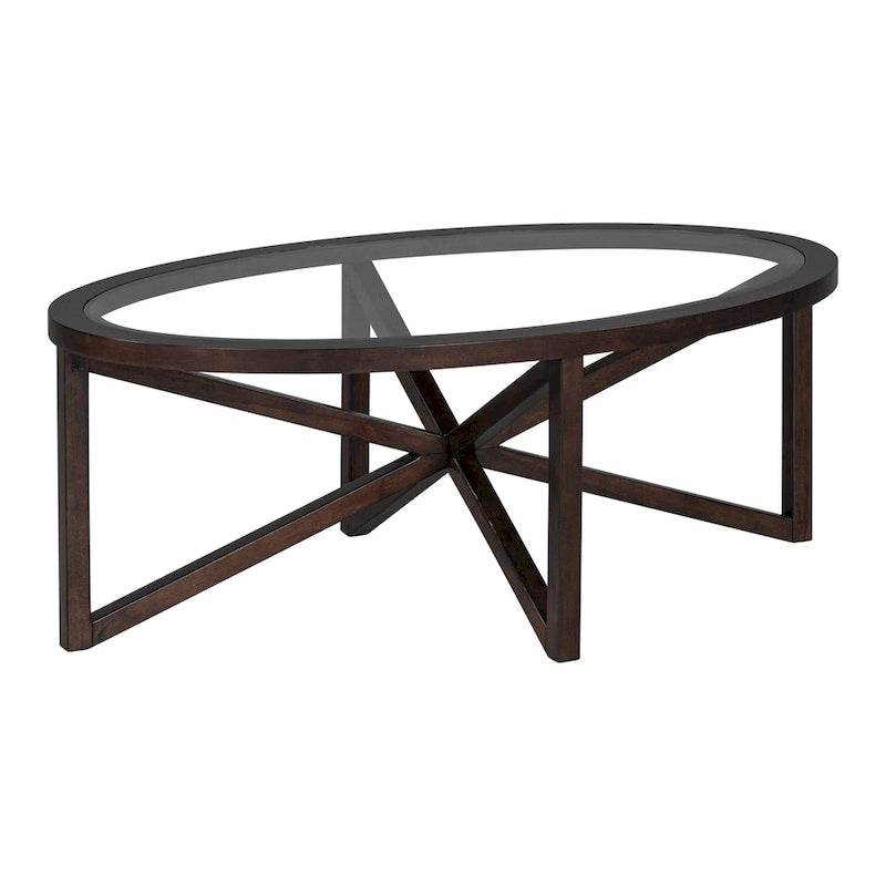 Collezione di tavoli in vetro dal design moderno e minimalista