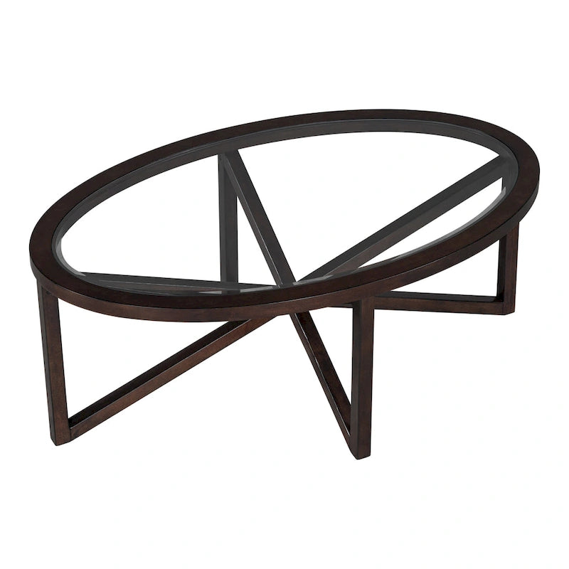 Collezione di tavoli in vetro dal design moderno e minimalista