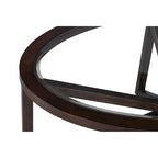 Collezione di tavoli in vetro dal design moderno e minimalista