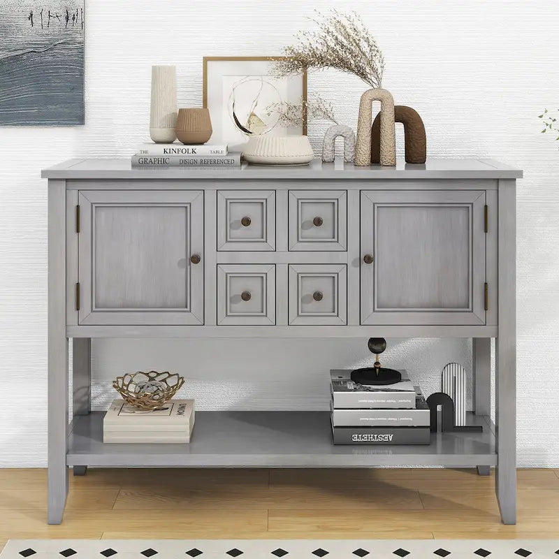 Consolle da ingresso vintage con cassetti e ante serie Cambridge - 15,00 x 46,00 x 34,00
