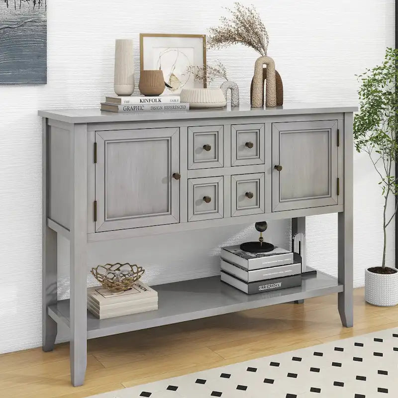 Consolle da ingresso vintage con cassetti e ante serie Cambridge - 15,00 x 46,00 x 34,00