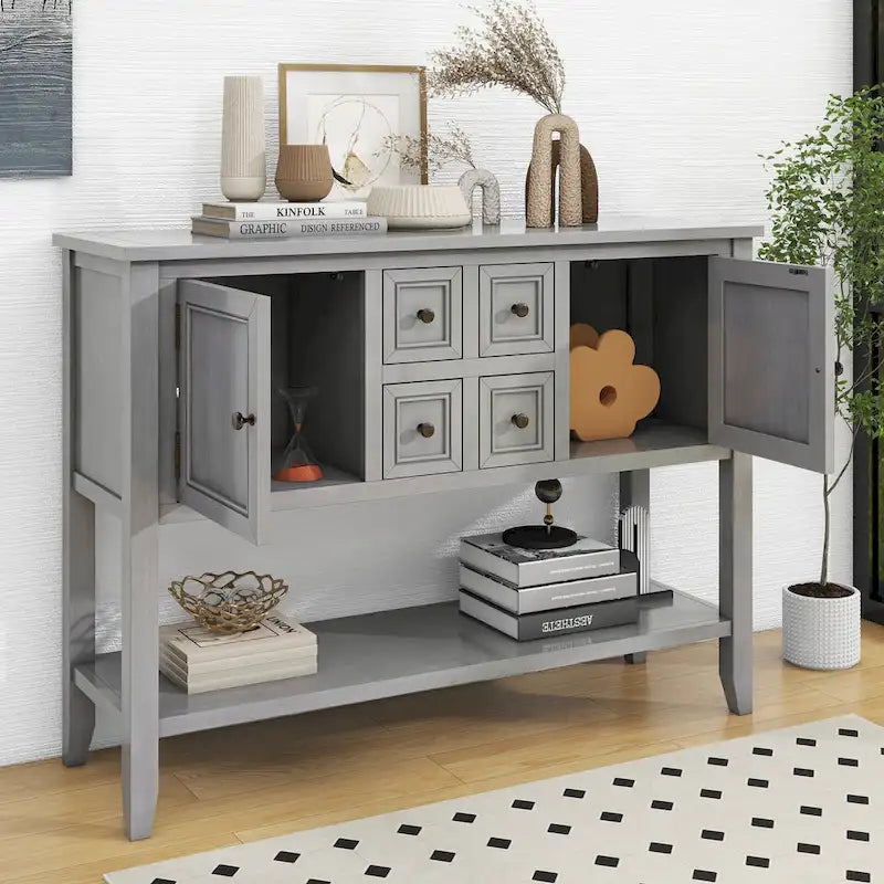 Consolle da ingresso vintage con cassetti e ante serie Cambridge - 15,00 x 46,00 x 34,00