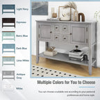 Consolle da ingresso vintage con cassetti e ante serie Cambridge - 15,00 x 46,00 x 34,00