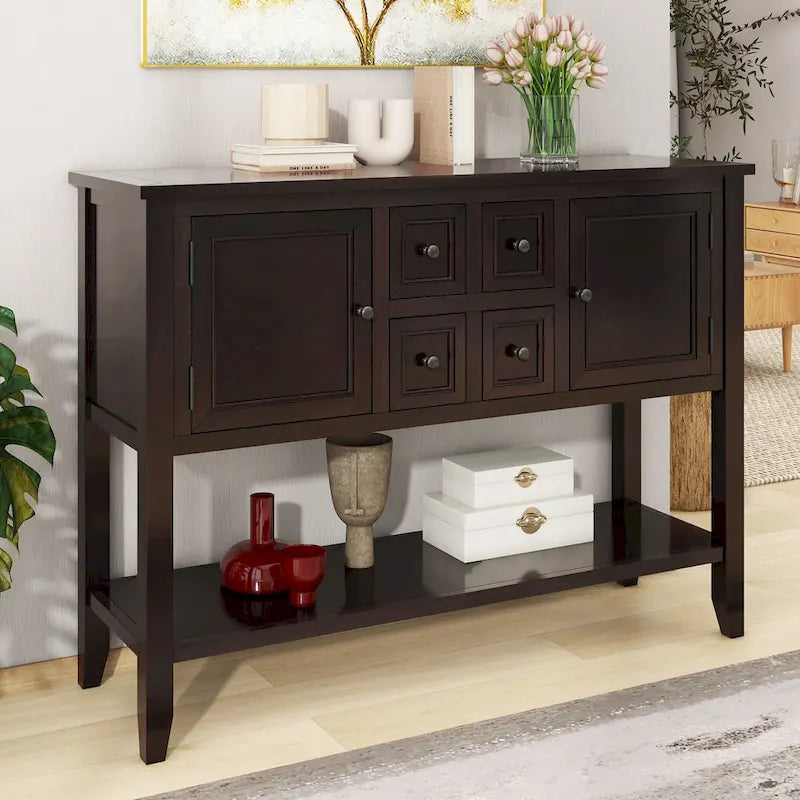 Consolle da ingresso vintage con cassetti e ante serie Cambridge - 15,00 x 46,00 x 34,00