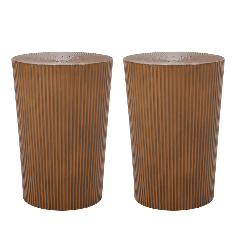 Tavolini Langseth Iron Sunburst (Set da 2) di Christopher Knight Home