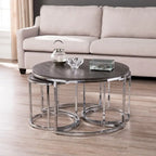 Tavolino nidificabile rotondo a 3 pezzi Henderson di SEI Furniture