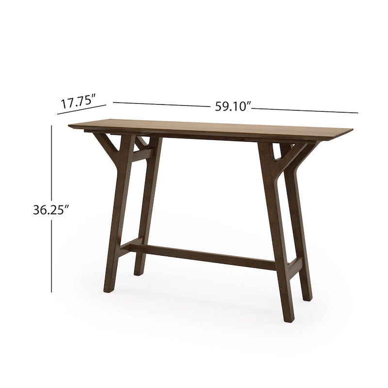 Consolle Divo in legno di gomma di Christopher Knight Home