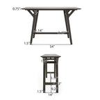 Consolle Divo in legno di gomma di Christopher Knight Home