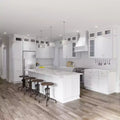 HOMLUX Easy-DIY Shaker White Ready to Assemble Wall Kitchen Cabinet Glass NOT Included